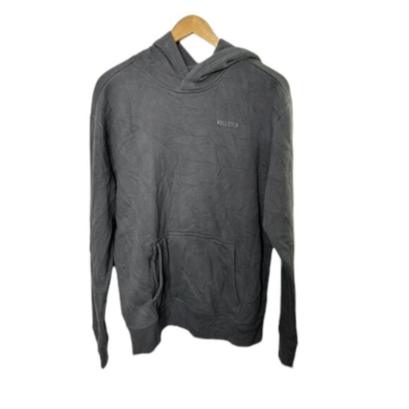 Hollister Relaxed Fit Blue Long Sleeve Hooded Sweatshirt Hoodie Men's Medium - Picture 1 of 7